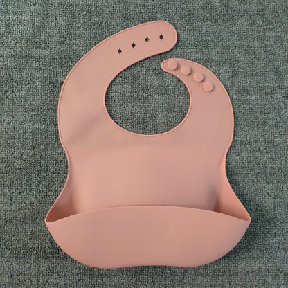 Mess-Free Mealtime: Soft Waterproof Silicone Baby Bib with Food Catcher - Sternli Store