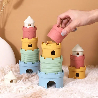 Cartoon Castle Stack Cups