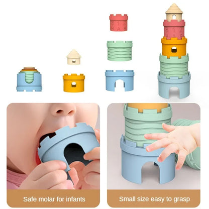 Cartoon Castle Stack Cups