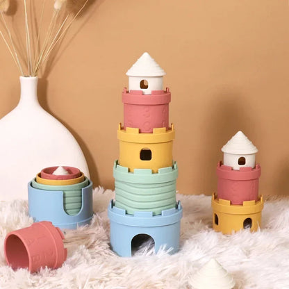 Cartoon Castle Stack Cups