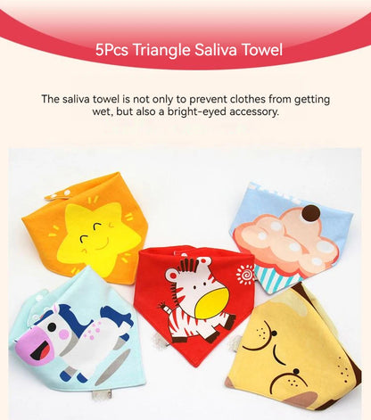 Waterproof Baby Bib 5 pcs set