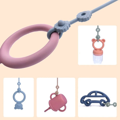 Baby Pacifier Chain with Safety Straps Silicone Holder Stroller & Highchair Accessory Drinking Cup Holder Strap for Pram - Sternli Store